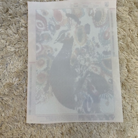 Peacock Diamond Art - FINISHED - Picture 6 of 6